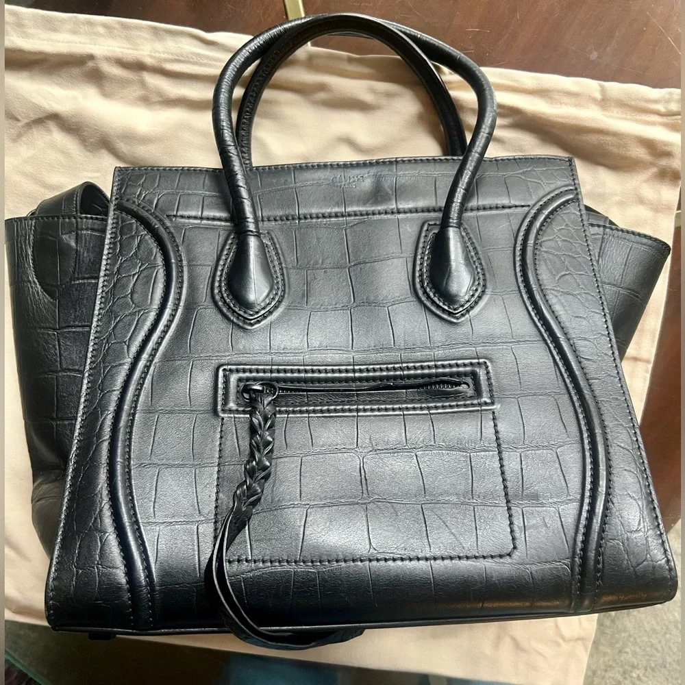 Ceiling Black Croc bag - Picture 1 of 13